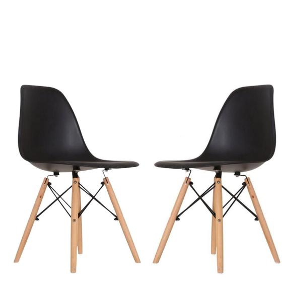 Kit 2 Cadeiras Eames Wood Design - Preta é ruim? Kit 2 Cadeiras Eames Wood Design - Preta é boa?