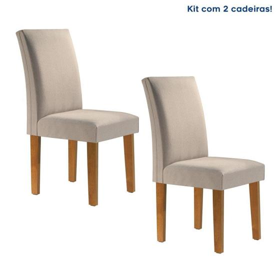 Imagem de Kit 2 Cadeiras Estofadas Espanha Espresso Móveis