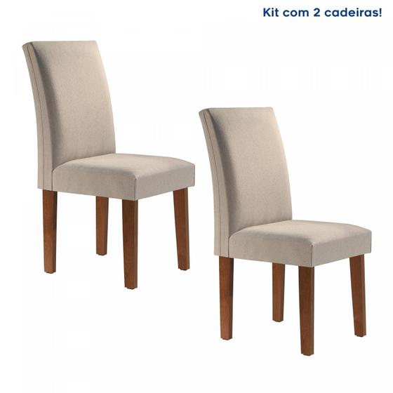 Imagem de Kit 2 Cadeiras Estofadas Espanha Espresso Móveis