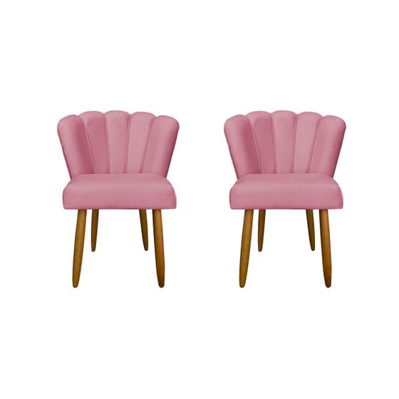 Imagem de Kit 2 Cadeiras Flor para Quarto Penteadeira - Balaqui Decor