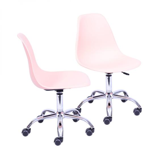 Imagem de Kit 2 Cadeiras para Escritório Secretária Decorativa Eames DKR 1102 Or Design