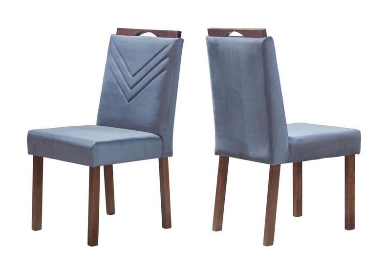 Imagem de Kit 2 Cadeiras para Mesa de Jantar Madeira Maciça - Karina - Singular Móveis