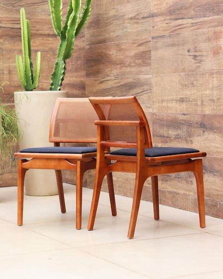 Imagem de Kit 2 Cadeiras para Mesa de Jantar Madeira Maciça - Zeus - Espresso Móveis