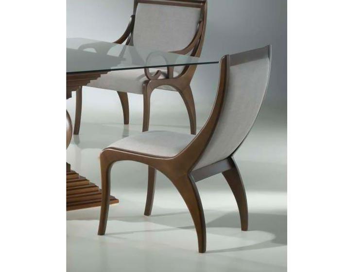 Imagem de Kit 2 Cadeiras Rebeca Sem Braço Madeira Imbúia com Tecido Suede Cinza Fendi - Datelli Design