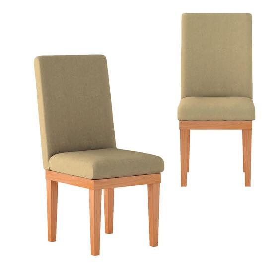Imagem de KIT 2 Cadeiras Reforçadas Estofadas Confortável Mesa Cozinha