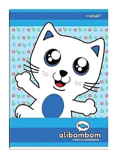 Kit 2 Caderno Brochurão Capa Dura S/Pauta Alibombom 80 Fls Imagem de Kit 2 Caderno Brochurão Capa Dura S/Pauta Alibombom 80 Fls