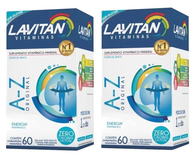 Imagem de Kit 2 caixas Lavitan A-z Com 60 Comprimidos - Cimed