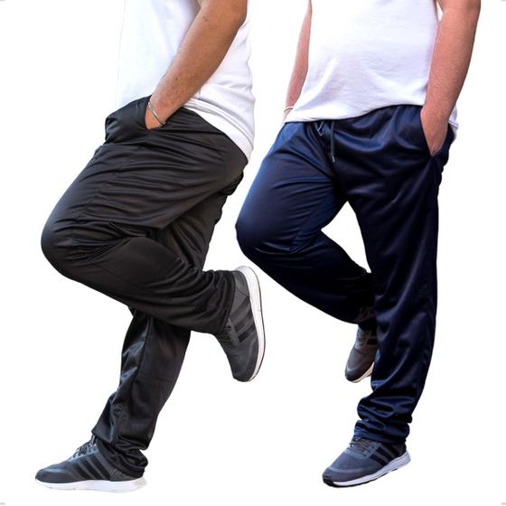 Imagem de Kit 2 Calça Plus Size Masculina Treino Academia Cintura com Elástico 108