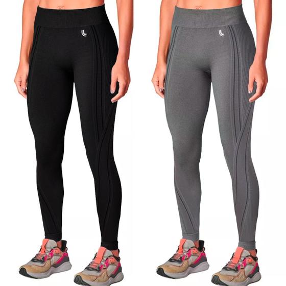 Imagem de Kit 2 Calças Legging Lupo Sport Original Feminina Academia Leguin Legues Fitness Levanta Empina Bumbum