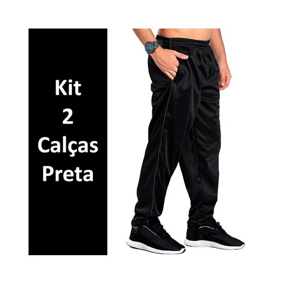 Kit 2 Calças Tactel Masculinas Calça Masculina Forrada Menor preço em Kit 2 Calças Tactel Masculinas Calça Masculina Forrada