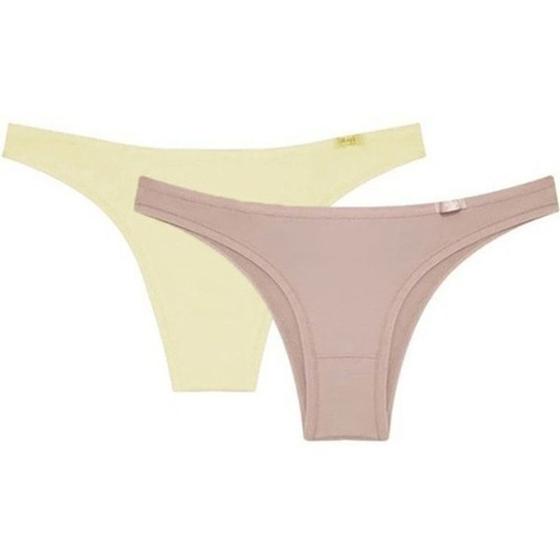 Imagem de Kit 2 Calcinhas Tanga Sloggi 24552 Classic Leve Poliamida