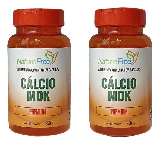 Imagem de Kit 2 Cálcio MDK Premium 60 Cápsulas 950mg