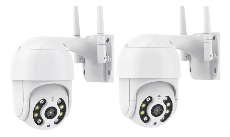 Kit 2 Câmera Ip Wifi Dome Rotativa Visão Noturna A8 Menor preço em Kit 2 Câmera Ip Wifi Dome Rotativa Visão Noturna A8