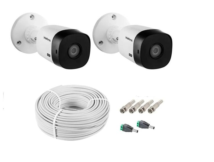 Kit 2 Câmeras De Segurança Intelbras Residencial e comercial hd + cabo + conectores Menor preço em Kit 2 Câmeras De Segurança Intelbras Residencial e comercial hd + cabo + conectores
