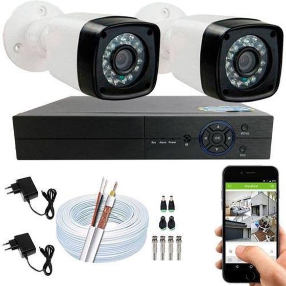 Kit 2 Câmeras De Segurança Residencial Full Hd 1080p 20m S/ hd E