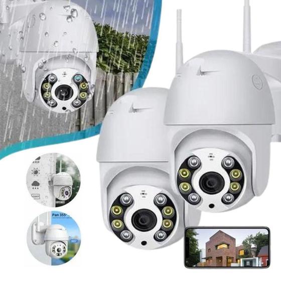 Kit 2 Câmeras Externa Dome Wifi Seg Prova D'Agua Yoosee Kapbom