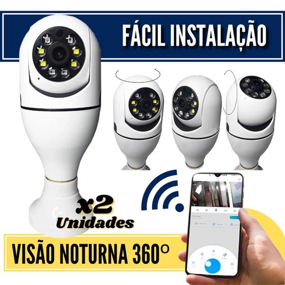 Imagem de Kit 2 Câmeras  wifi segurança