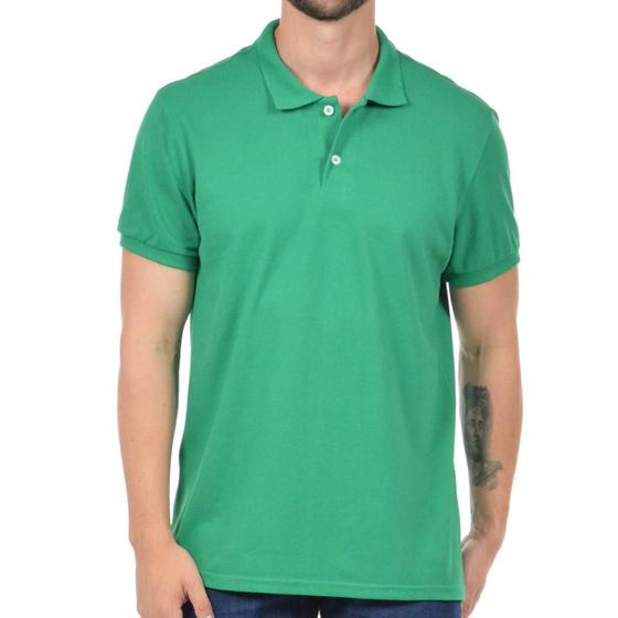 Imagem de Kit 2 Camisas Polo Masculina Camiseta Gola Atacado Uniforme