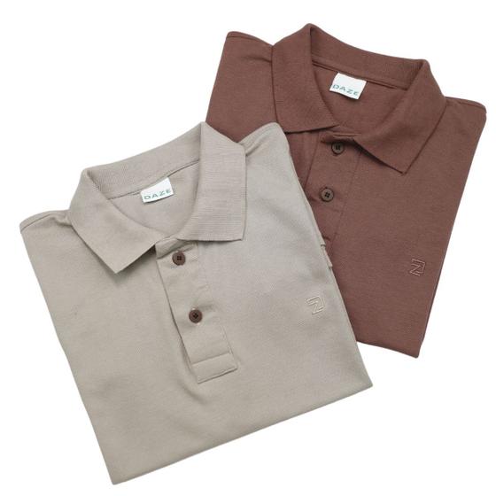 KIT 2 Camisas Polo Masculina Piquet Menor preço em KIT 2 Camisas Polo Masculina Piquet