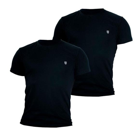 Imagem de Kit 2 Camiseta Masculina Camisas 100% Algodão Premium Slim Basicas MP