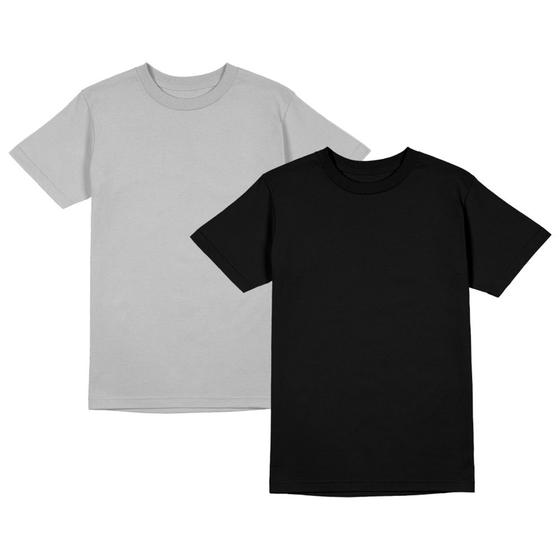 Imagem de Kit 2 Camiseta Masculina Poliéster Com Toque de Algodão Camisa Blusa Treino Academia Tshrt Esporte Camisetas