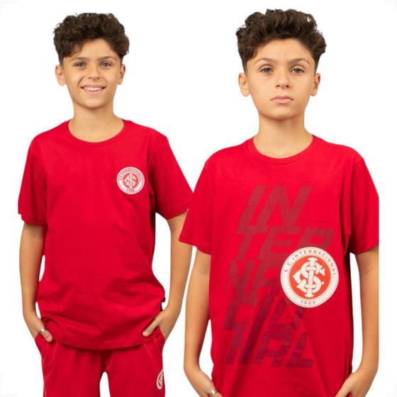 Imagem de Kit 2 Camisetas Internacional Juvenil Torcedor 100% Algodão