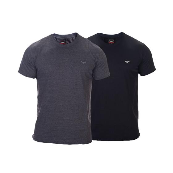 Imagem de Kit 2 Camisetas Masculina Basicas de Algodão