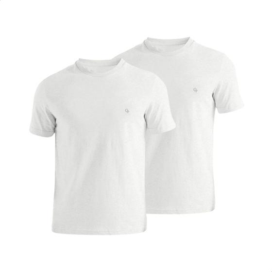 Imagem de Kit 2 Camisetas Masculina Lisa Premium Algodão Básica T-Shirt 