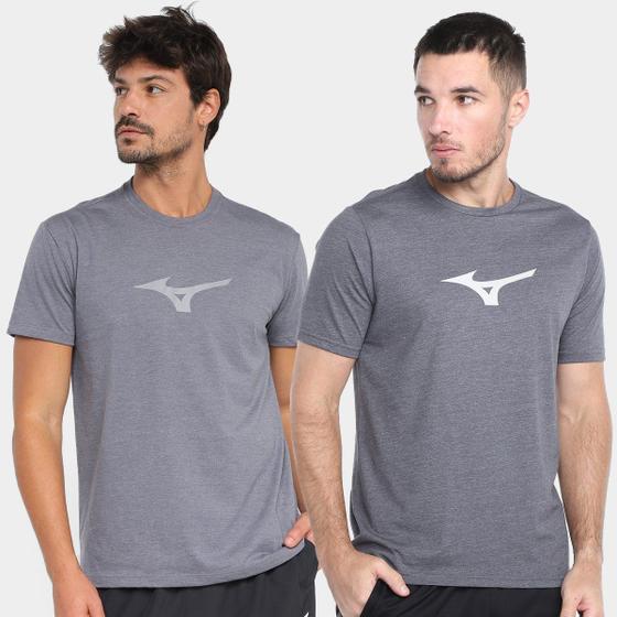 Imagem de Kit 2 Camisetas Mizuno Lifestile Masculino