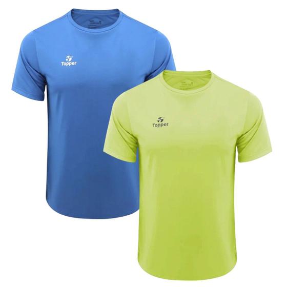 Imagem de Kit 2 Camisetas Topper Faster Masculina