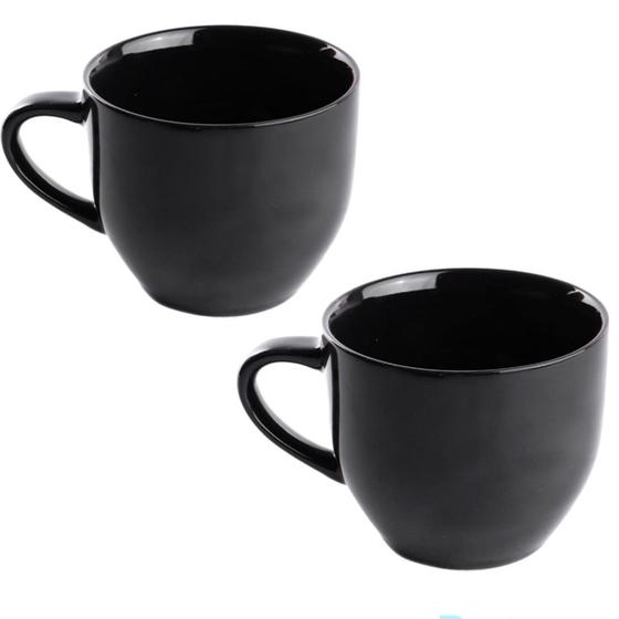 Imagem de Kit 2 canecas 170ml porcelana chá café utilidades cozinha moderna