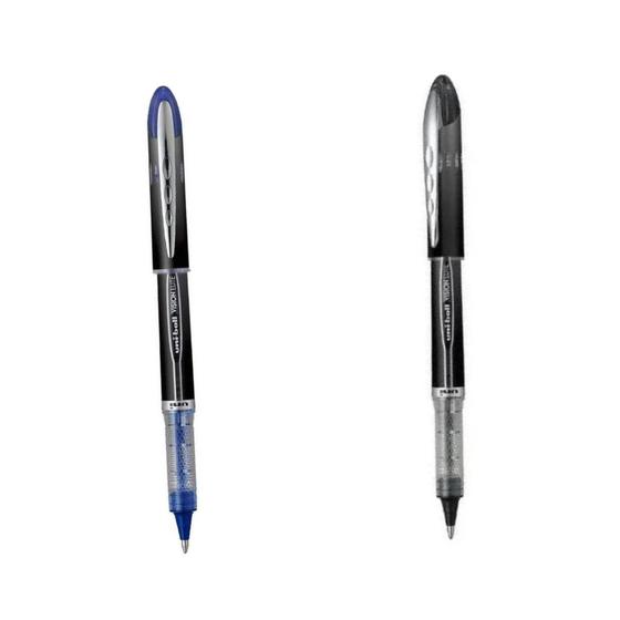 Imagem de Kit 2 Caneta Rollerball Vision Elite UB-205 AZUL PRETA 0.5mm