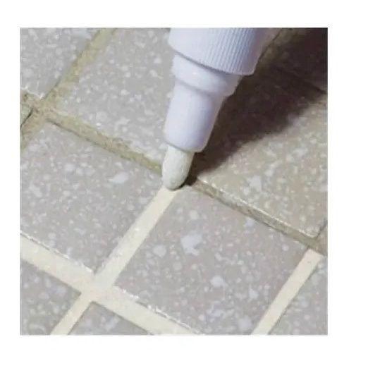 Imagem de Kit 2 Canetas Argamassa Rejunte Marcador Branco piso limpo