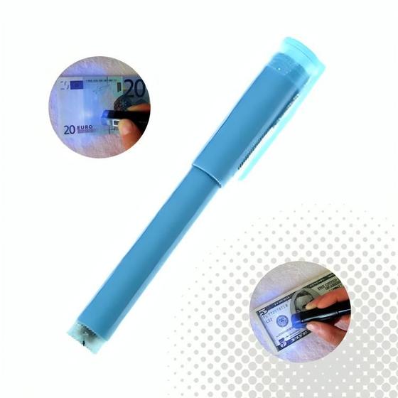 Imagem de Kit 2 Canetas Detecta Dinheiro Falso Com Luz UV