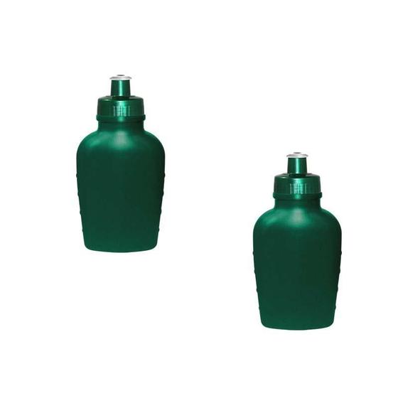 Imagem de Kit 2 Cantis 500Ml Verde Plástico Premium