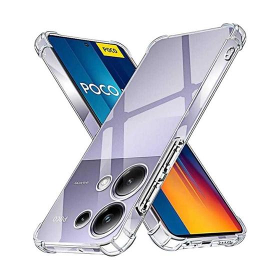 Imagem de Kit 2 Capa Capinha Transparente Compatível Poco M6 Pro 4G