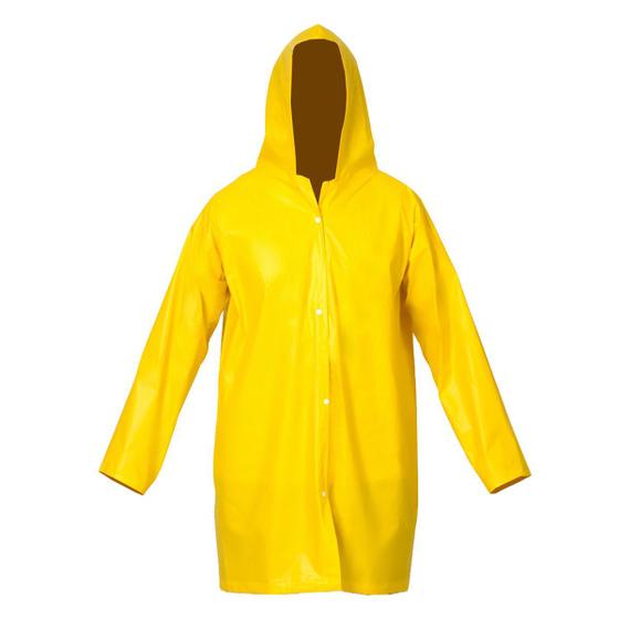 Imagem de Kit 2 Capa de Chuva em PVC Amarela Forrada com Capuz M