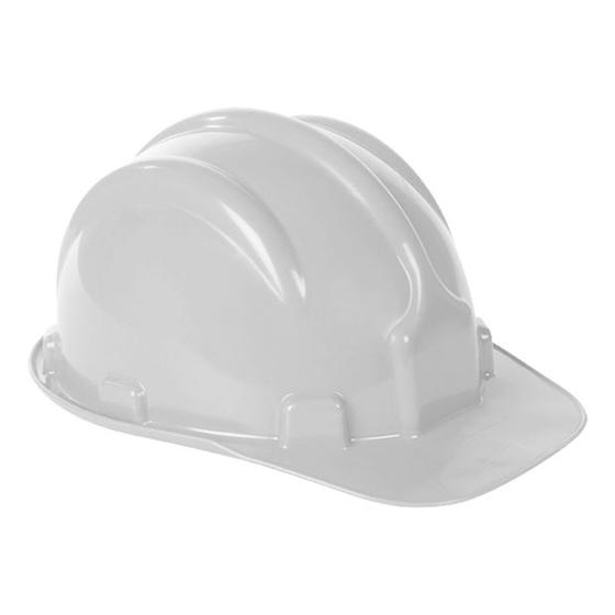 Imagem de Kit 2 capacete plt plastcor em polietileno selo  inmetro branco c.a 31469