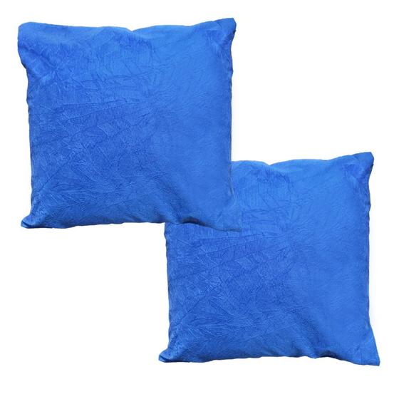 Imagem de Kit 2 Capas De Almofada Com Zíper 45x45cm Suede Lisa