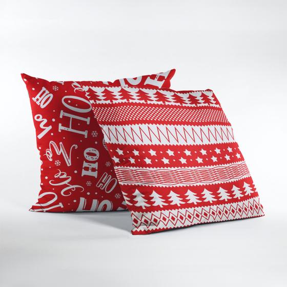 Imagem de Kit 2 Capas de Almofada de Natal Natalina Decorativas 45 x 45