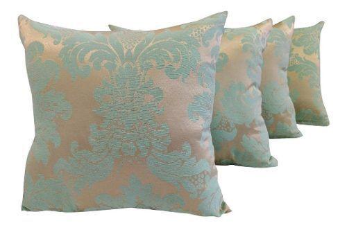 Imagem de Kit 2 Capas De Almofadas Jacquard Arabesco Tiffany 45x45