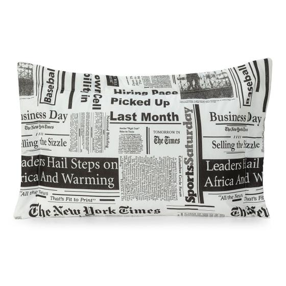 Kit 2 Capas Porta Travesseiros 180 Fios 70cm x 50cm Aba Estampada Algodão Floral Jornal Geométrico - Enxoval Vip Imagem de Kit 2 Capas Porta Travesseiros 180 Fios 70cm x 50cm Aba Estampada Algodão Floral Jornal Geométrico