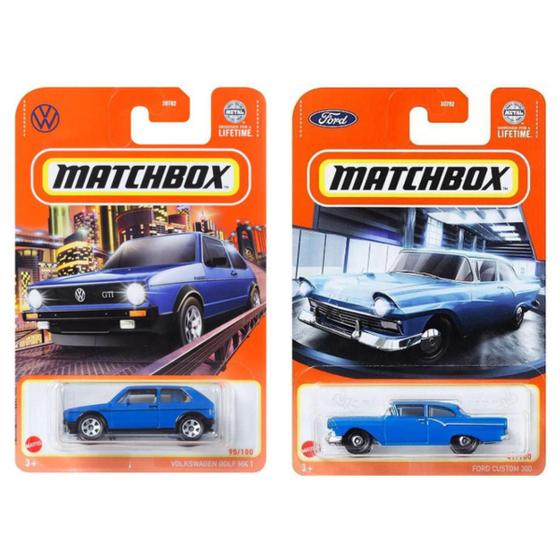 Imagem de Kit 2 Carrinho de Ferro Miniatura Matchbox SORTIDO Mattel