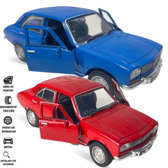 Imagem de Kit 2 Carrinhos De Ferro Miniaturas Abre As Portas Coleção 