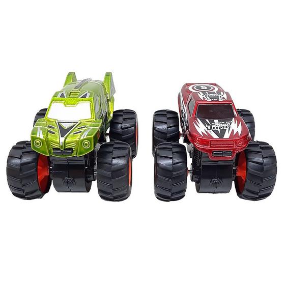 Imagem de Kit 2 Carrinhos de Miniatura Monster Wild Crazy Cars RL021B - Dorémi