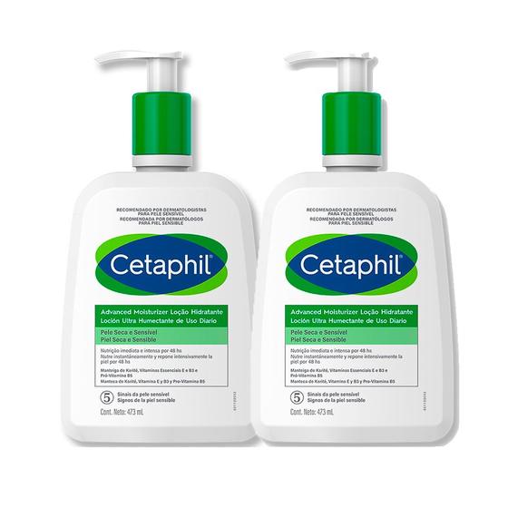 Imagem de Kit 2 Cetaphil Advanced Moisturizer Galderma Loção Hidratante Pele Seca e