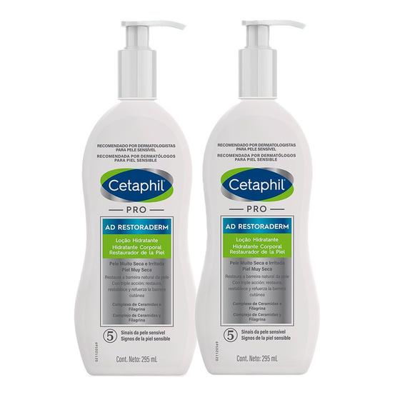 Imagem de Kit 2 Cetaphil Pro AD Restoraderm Loção Hidratante 295ml