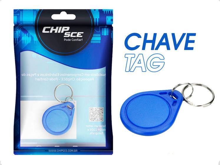 Imagem de Kit 2 Chaveiro Tag Aproximação Programável Automação RFID Prova Dagua 13,56MHz 