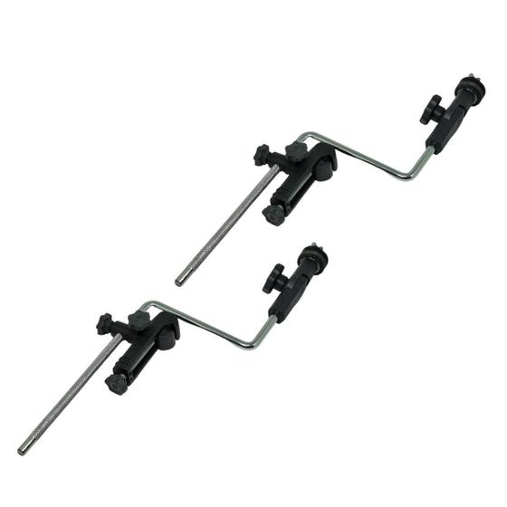 Imagem de Kit 2 Clamp Com Haste Para Prato Bateria E Percussão Visão