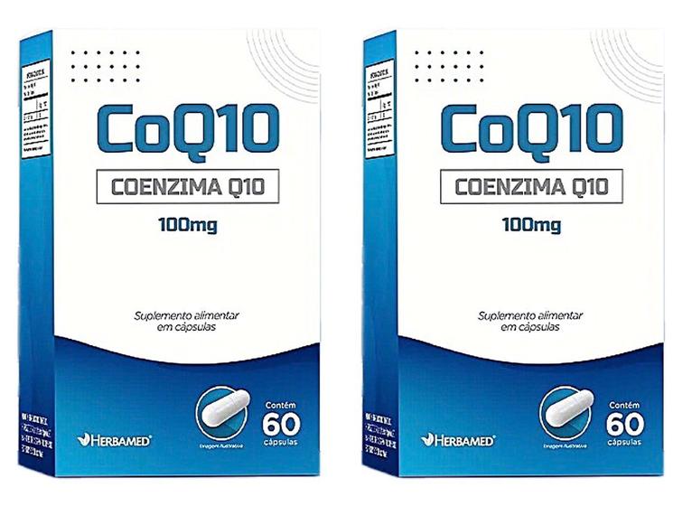 Imagem de Kit 2 Coenzima Q10 60 Capsulas Herbamed